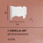 I-HEKLA-AP APPLIQUE BIANCO GESSO 1XG9 14X7X12CM INTEC