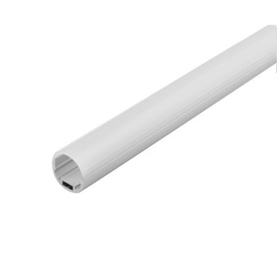 Profilo tondo in alluminio per strip LED con diffusore opale FAI 5004/TO/200 &ndash; kit completo per illuminazione lineare