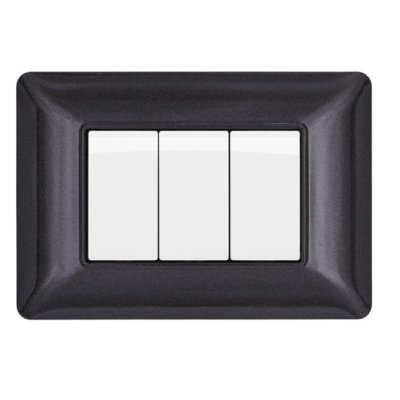 PLACCA TECNOPOLIMERO JOY M5002-10 2P NERO BISTRO