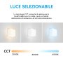 LED-TOGO-Q10 PLAFONIERA BIANCA INTEC