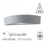 I-TUCSON-AP APPLIQUE BIANCO IP44  2XE14  INTEC