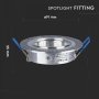 1*GU10 CORPO ROTONDO SATIN NICKEL