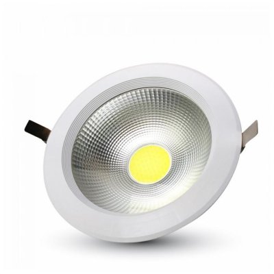 10W SPOT LED COB ROTONDO A++ 120LM/W BIANCO CALDO 3000K