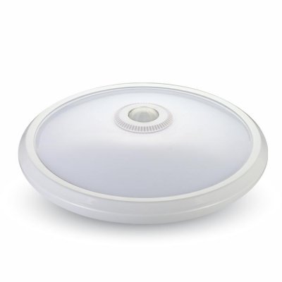 12W PLAFONIERA LED CON SENSORE BIANCO CALDO 3000K
