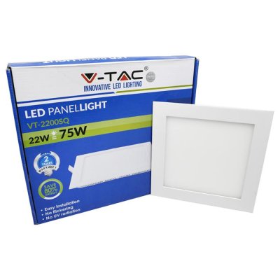 22W PANNELLO LED MINI SENZA DRIVER QUADRATO BIANCO FREDDO 6000K