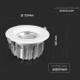 30W SPOT LED COB ROTONDO A   120LM/W 4000K