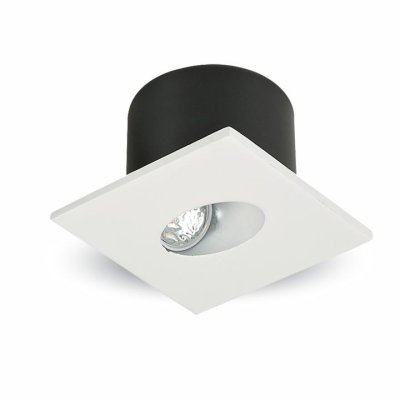 3W SPOT LED LUCE SCALE QUADRATO CORPO BIANCO BIANCO NATURALE 4000K