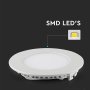 6W PANNELLO LED PREMIUM ROTONDO BIANCO CALDO 3000K