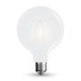 LAMPADINA LED - 7W FILAMENTO E27 G95 OPACO BIANCO CALDO 2700K