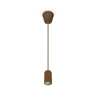 LAMPADARIO CON PORTALAMPADA CALCESTRUZZO MARRONE CHIARO