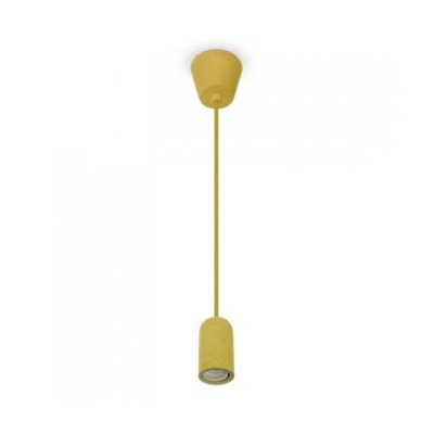 LAMPADARIO CON PORTALAMPADA CALCESTRUZZO GIALLO