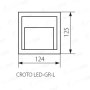 LAMPADA DA PARETE CROTO LED-GR-L - KANLUX