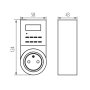 TIMER/PROGRAMMATORE DI COMANDO  CYBER TM-6 - KANLUX