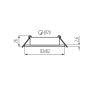 FARETTO DECORATIVO DALLA CT-DTL50-W - KANLUX