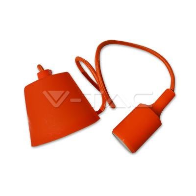 E27 LAMPADARIO CON PORTALAMPADA ARANCIONE