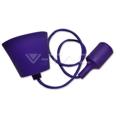 E27 LAMPADARIO CON PORTALAMPADA VIOLA
