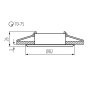 FARETTO DECORATIVO EVIT CT-DTO50-AL - KANLUX