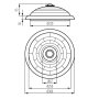 PLAFONIERA CON LAMPADA CAMBIABILE FOGLER DL-240O - KANLUX