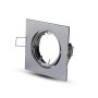 GU10 CORPO QUADRATO REGOLABILE CHROME