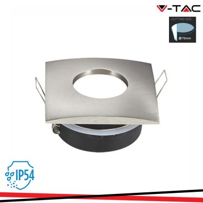 GU10 CORPO QUADRATO SATIN NICKEL