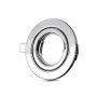 ADATTATORE PER FARETTI GU10 ROTONDO CHROME