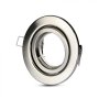 ADATTATORE PER FARETTI GU10 ROTONDO REGOLABILE SATIN NICKEL
