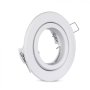 ADATTATORE PER FARETTI GU10 ROTONDO REGOLABILE BIANCO