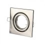 ADATTATORE PER FARETTI GU10QUADRATO REGOLABILE SATIN NICKEL