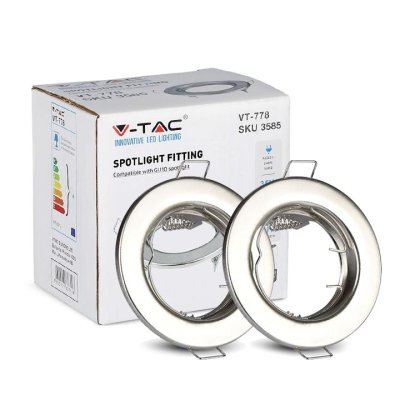 GU10 ROTONDO CORPO FARETTO SATIN 2 PZ/SCATOLA