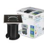 PORTAFARETTO DA INTERRAMENTO CON CORPO IN ACCIAO GU10 NERO QUADRATO IP65