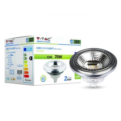 LAMPADINA LED FARETTO AR111 GU10 40 D 12W 12V BIANCO CALDO  DO 3000K