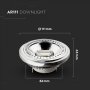 LAMPADINA LED FARETTO AR111 40 D 15W 12V BIANCO CALDO 3000K