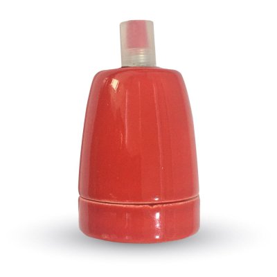 PORTALAMAPDA IN PORCELLANA ROSSO