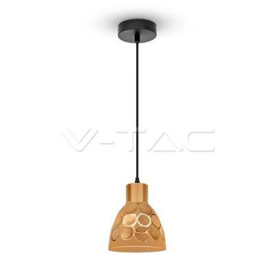 LAMPADARIO CON PORTALAMPADA RAME CONO  150