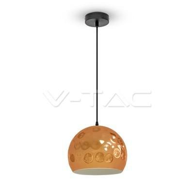LAMPADARIO CON PORTALAMPADA RAME SFERA  250