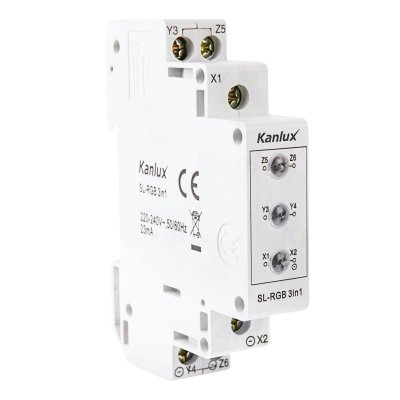 INDICATORE DI TENSIONE PER LA GUIDA DIN SL-RGB 3IN1 - KANLUX