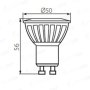 LAMPADINA A LED 9W GU10 6400K  TEDI MAX