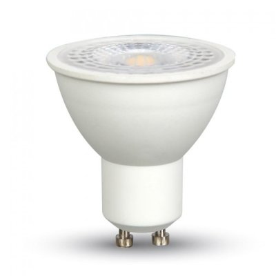 LAMPADINA LED FARETTO 7W GU10 PLASTICA CON LENTI BIANCO FREDDO 110   6000K