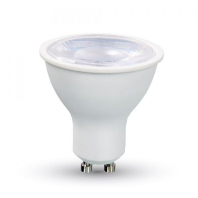 LAMPADINA LED FARETTO - 8W GU10 SMD PLASTICA CON LENTI 38   BIANCO CALDO 3000K
