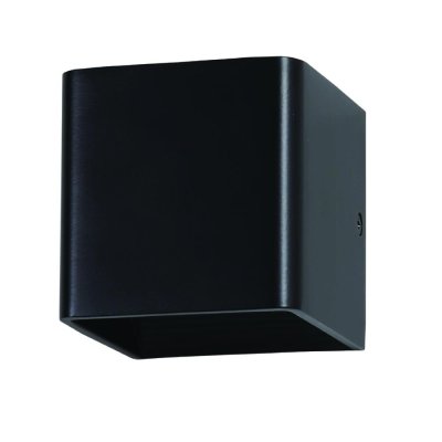 5W LAMPADA DA PARETE BRIDGLUX CHIP CORPO NERO QUADRATO BIANCO NATURALE 4000K