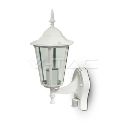 LAMPADA GIARDINO DA PARETE SENSOR E27 BIANCO