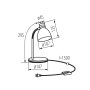 LAMPADA DA SCRIVANIA ZARA HR-40-BL - KANLUX