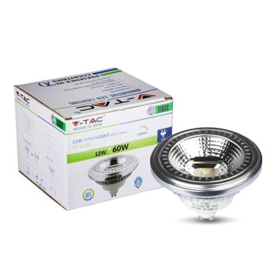 LAMPADINA LED FARETTO - AR111 12W GU10 BEAM 40 COB CHIP BIANCO NATURALE DIMMERABILE 4500K