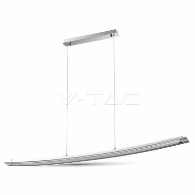 18W LAMPADARIO CON PORTALAMPADA VETRO DESIGN CROMO BIANCO NATURALE 4000K