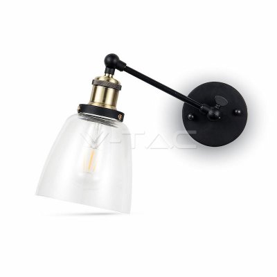 LAMPADA DA PARETE CONO VETRO  140MM