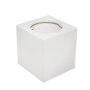 GU10 FITTING QUADRATO GESSO BIANCO