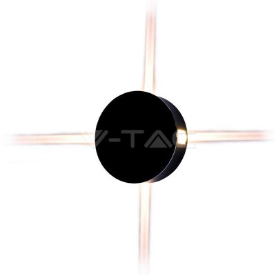 4W CORPO NERO PER PARETE BIANCO NATURALE ROTONDO P65 4000K