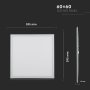 LED PANNELLO 36W 600 X 600MM LUMEN ALTO BIANCO CON DRIVER 6000K