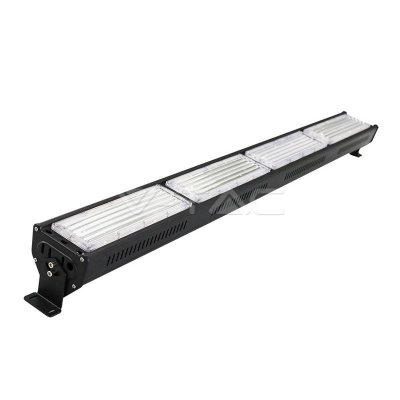 200W LED LINEARE HIGH BAY CORPO NERO BIANCO 6000K