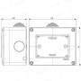 14803 CONT. IP40 3 MOD. VIMAR